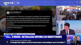 8-Mars: Bruno Retailleau défend le collectif "féministe" identitaire Némésis