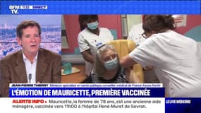 L'émotion de Mauricette, première vaccinée - 27/12
