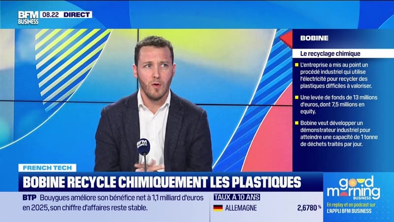 French Tech : Bobine recycle chimiquement les plastiques - 27/02