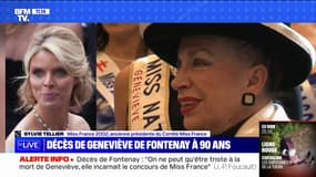 "Je suis très émue": Sylvie Tellier réagit à la mort de Geneviève de Fontenay