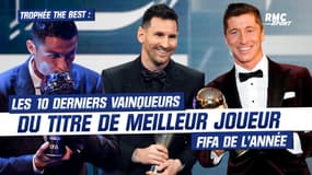 Trophée The Best : Les 10 derniers vainqueurs du titre de meilleur joueur FIFA de l’année