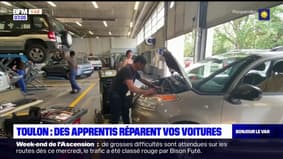 Toulon: des apprentis mécaniciens réparent vos voitures
