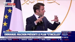 Emmanuel Macron présente le plan "étincelles"