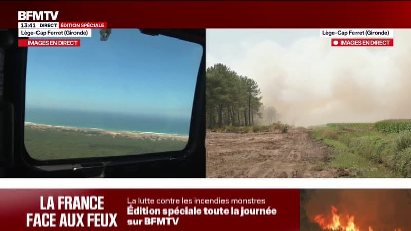 Lège-Cap Ferret: une reprise de feu en cours près d'un site militaire