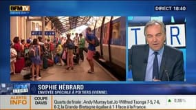 Trafic des TGV (2/2): "Cela fait plus de deux heures que nous sommes coincés sur le quai de la gare de Poitiers", a rapporté Sophie Hébrard