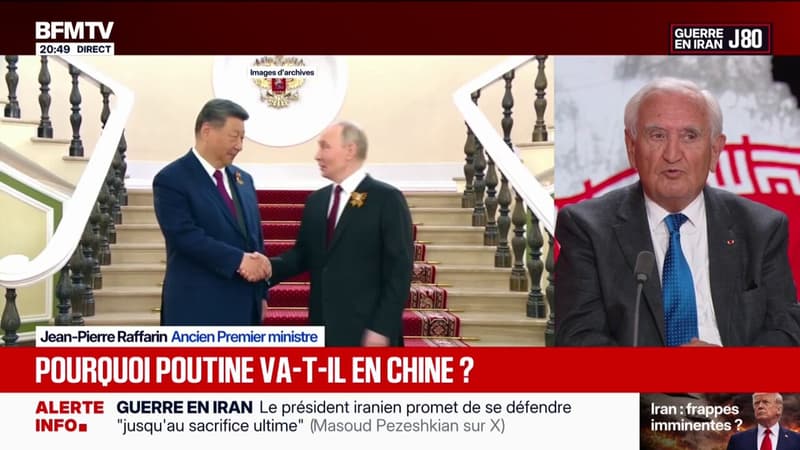 Vladimir Poutine se rend en Chine: "Il est en état de faiblesse", souligne Jean-Pierre Raffarin