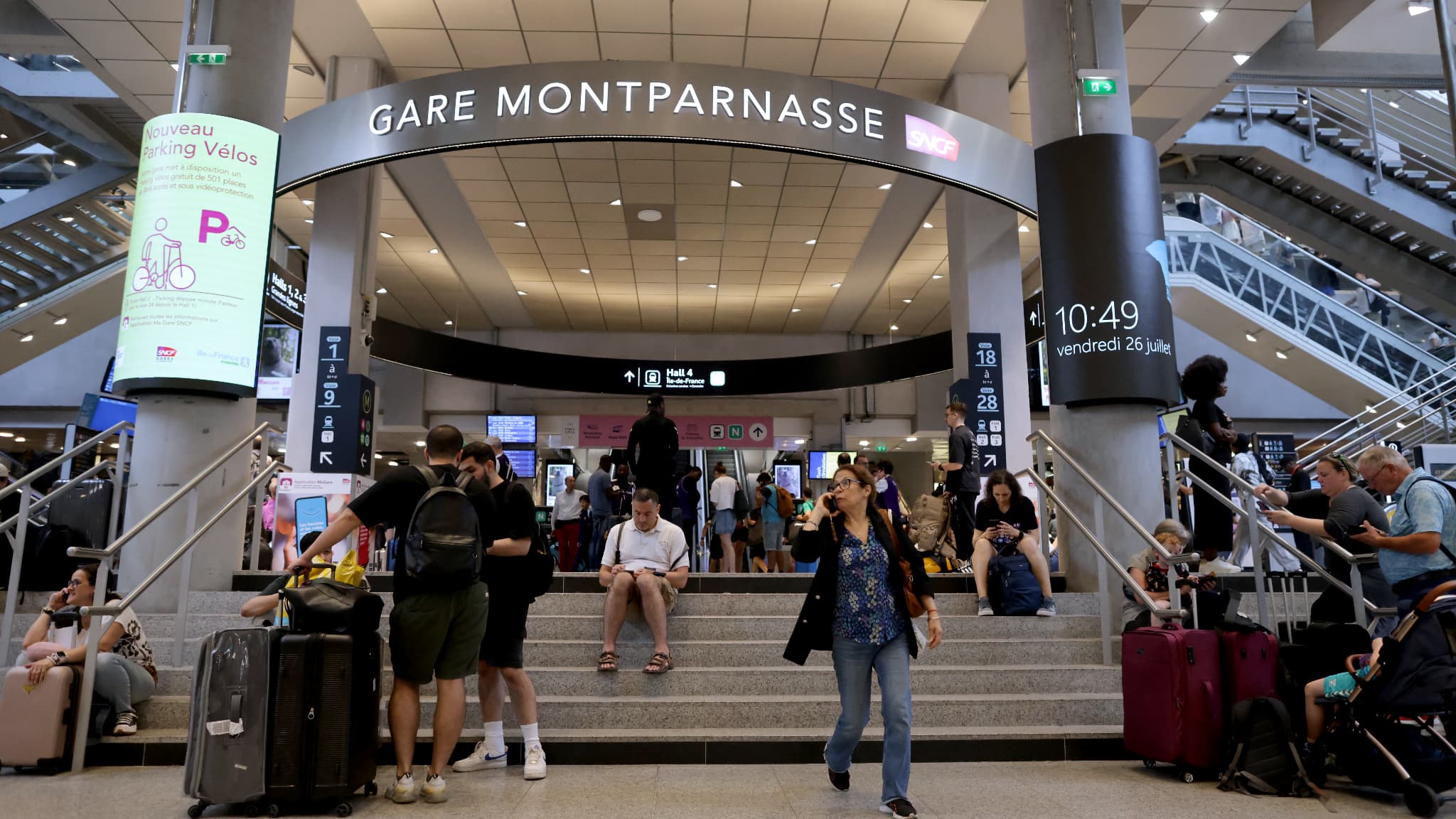Hall de la gare Montparnasse vendredi 26 juillet Hall de la gare Montparnasse vendredi 26 juillet