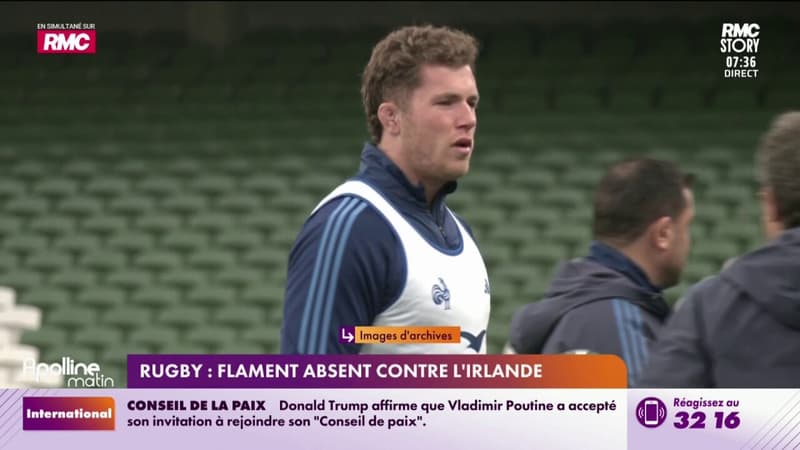 Rugby : Flament absent contre l'Irlande