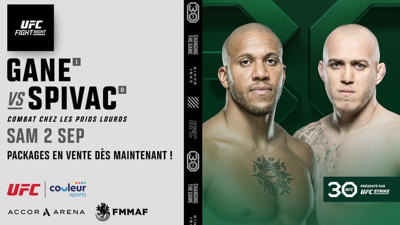 Billetterie UFC Paris 2023 : où trouver les dernières places pour voir Gane vs Spivac ?