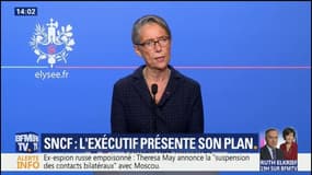 SNCF: la ministre des Transports Elisabeth Borne présente une "réforme nourrie par une large concertation"