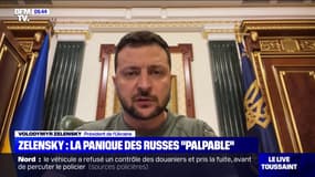 Ukraine: Zelensky affirme que l'occupant russe "panique" dans la région de Kharkiv