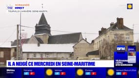 Il a neigé ce mercredi sur la Seine-Maritime notamment au sud de Rouen