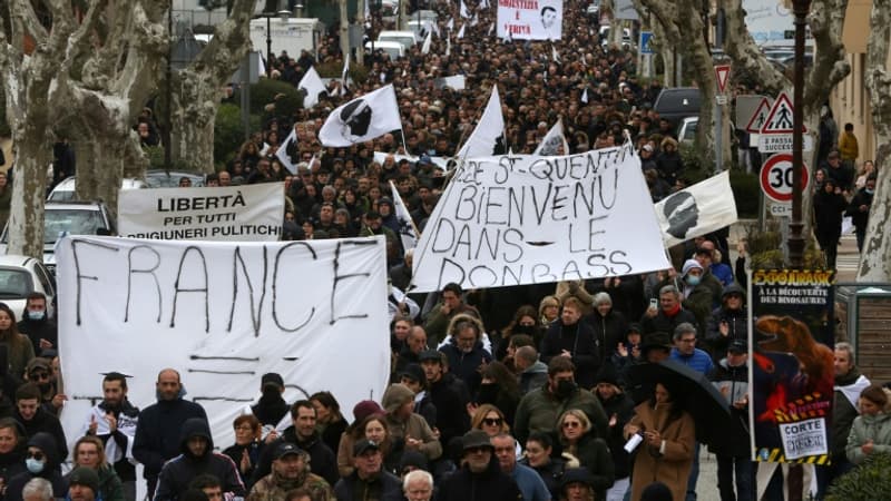 Manifestation à Bastia en soutien d'Yvan Colonna, entre colère et appel au calme