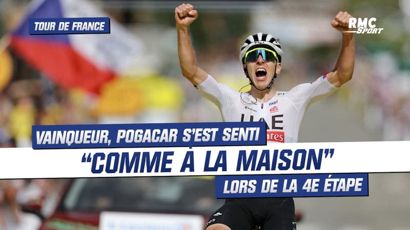 Tour de France / E4 : Vainqueur, Pogacar s'est senti "comme à la maison" dans les Alpes françaises