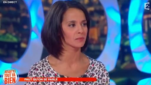 Sophia Aram, sur le plateau de Jusqu'ici tout va bien, le 19 septembre 2013.