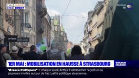 Mobilisation en hausse à Strasbourg à l'occasion du 1er-Mai