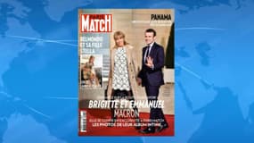 Le couple Macron en couverture de Paris Match, le 14 avril 2016.