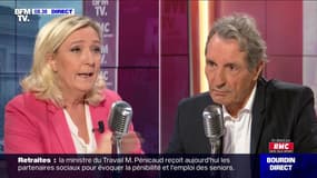 Marine Le Pen face à Jean-Jacques Bourdin en direct - 14/01