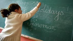 Un cours d'anglais, en primaire.
