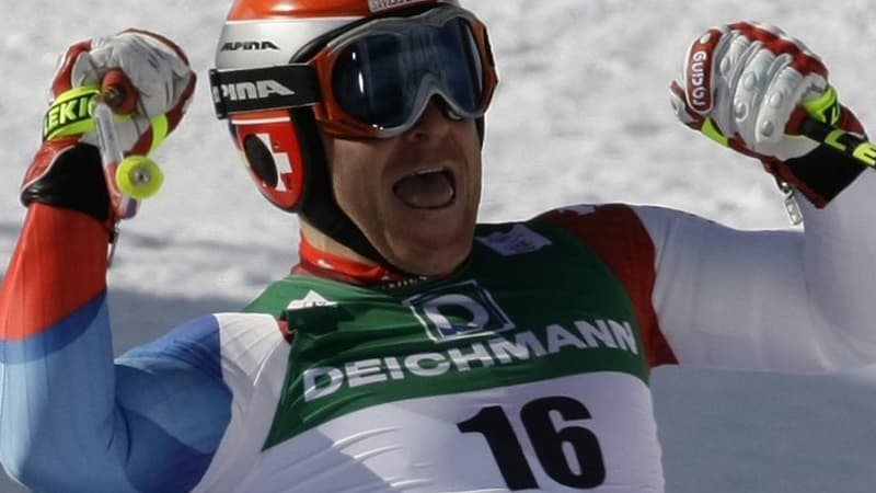 Didier Cuche, vainqueur à Chamonix