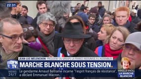 Marche blanche pour Mireille Knoll: Marine Le Pen et Jean-Luc Mélenchon hués