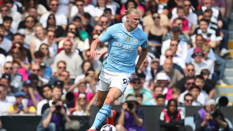 Erling Haaland avec Manchester City, le 11 mai 2024.