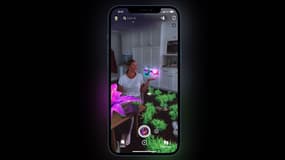 Un filtre Snapchat tirant profit du capteur LiDAR de l'iPhone 12 Pro