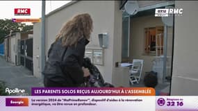 Estelle, mère célibataire reçue à l'Assemblée avec sa fille, témoigne sur RMC : "On n'en voit pas le bout !"