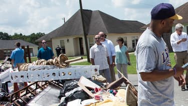 Barack Obama à Baton Rouge, en Louisiane, le 23 août 2016.