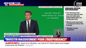 Emmanuel Macron: "Nous pouvons être la première grande nation à sortir de la dépendance au gaz, au pétrole et au charbon"