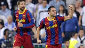Gerard Piqué et Xavi Hernandez