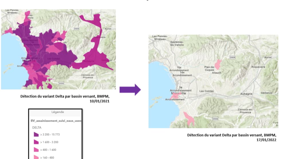 Le variant Delta semble avoir pratiquement disparu des eaux usées de Marseille ces derniers jours. Le variant Delta semble avoir pratiquement disparu des eaux usées de Marseille ces derniers jours.