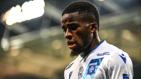 Hamed Junior Traoré, milieu offensif de l'AJA, avec Auxerre, 1er décembre 2024
