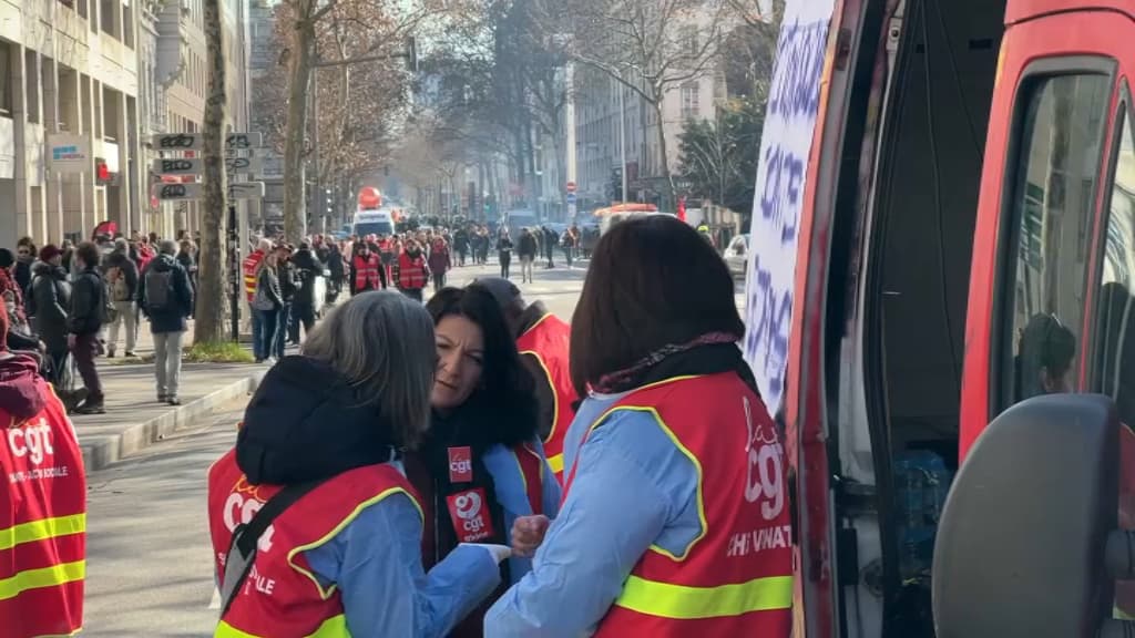 Mobilisation à Lyon le mardi 7 février 2023.