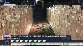 Sortir à Paris: A Cergy, le champ de lumières du Grand Centre attire la foule
