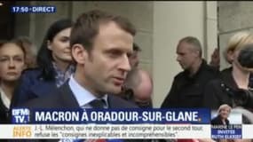 Macron à Oradour-sur-Glane: "Oublier, c'est prendre le risque de répéter l'Histoire"