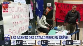 Les agents des catacombes en grève