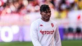 Breel Embolo avant Monaco-Lille (0-0), le 14 mai 2023