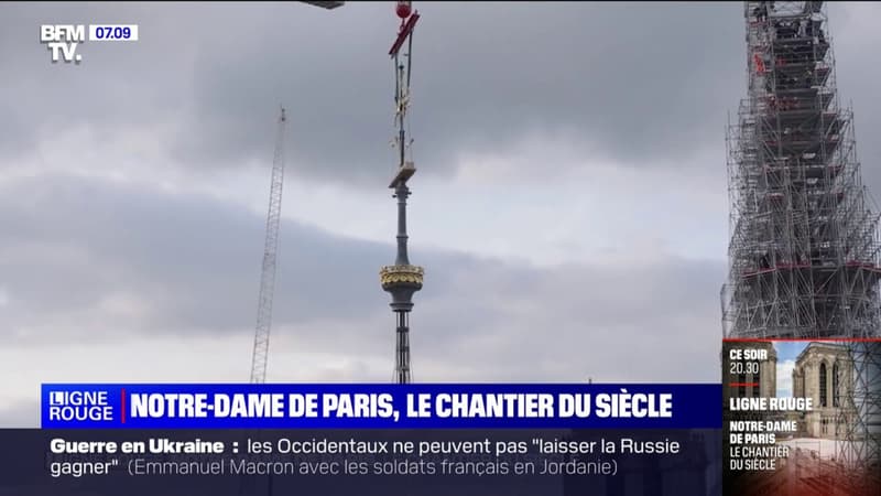 Les équipes de Ligne Rouge ont pu pénétrer sur le chantier de la cathédrale de Notre-Dame de Paris