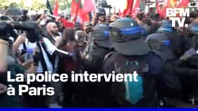 Mobilisation du 18 septembre: la tension monte dans le cortège parisien