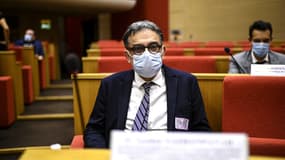 Yazdan Yazdanpanah, chef du service des maladies infectieuses à l’hôpital Bichat et membre du Conseil scientifique, devant la commission d'enquête du Sénat sur la gestion de la crise du Covid-19, le 15 septembre 2020.
