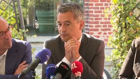 Gérald Darmanin lance sa campagne nordiste à Halluin, le 11 juin 2024.