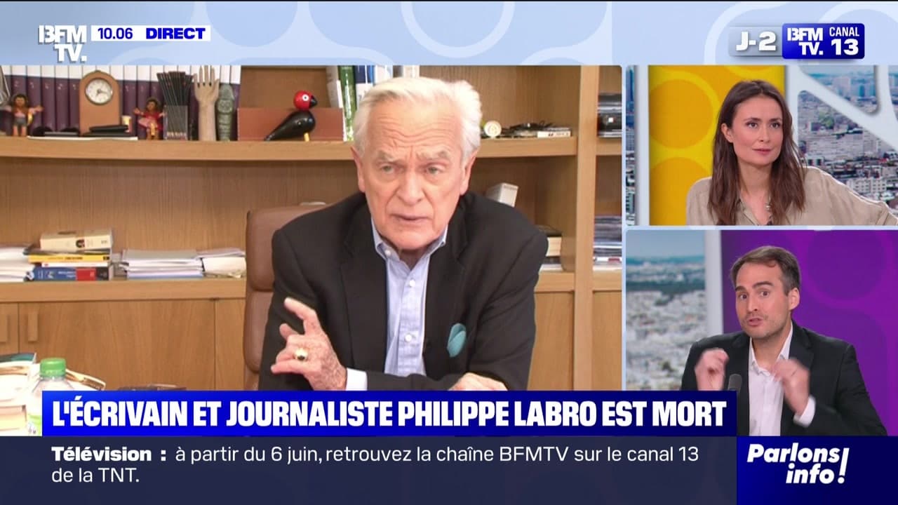 L'écrivain et journaliste Philippe Labro est mort - 04/06