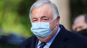 Le président du Sénat Gérard Larcher lors de l'hommage aux victimes de l'attentat de Nice, le 7 novembre 2020