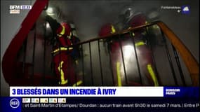 Trois blessés dans un incendie à Ivry