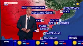 Météo Côte d’Azur: nouvelle journée ensoleillée et caniculaire ce mercredi, 36°C à Grasse