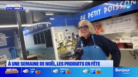 Lille: à une semaine de Noël, les produits en fête aux halles de Wazemmes