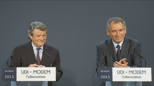 Jean-Louis Borloo et François Bayrou officialisent leur union mardi après-midi.