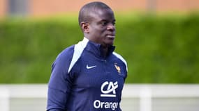 N'Golo Kanté avec l'équipe de France le 6 juin 2024