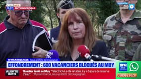 Effondrement d'un pont au Muy: "Le domaine n'est pas coupé du monde", assure la sous-préfète